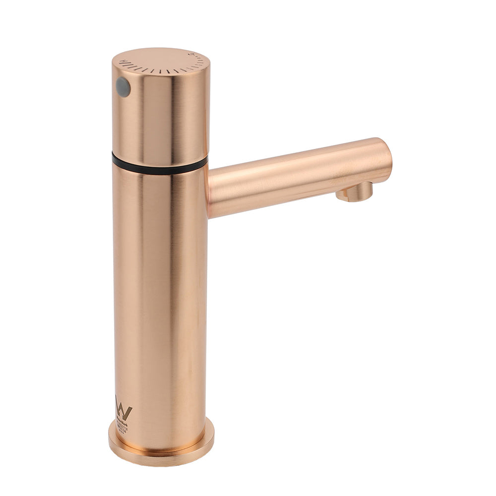 Shower Heads & Screens: WELS 6L/min Rose Gold Basin Mixer Vanity Sink Bubble Faucet Tap Washing Laundry
