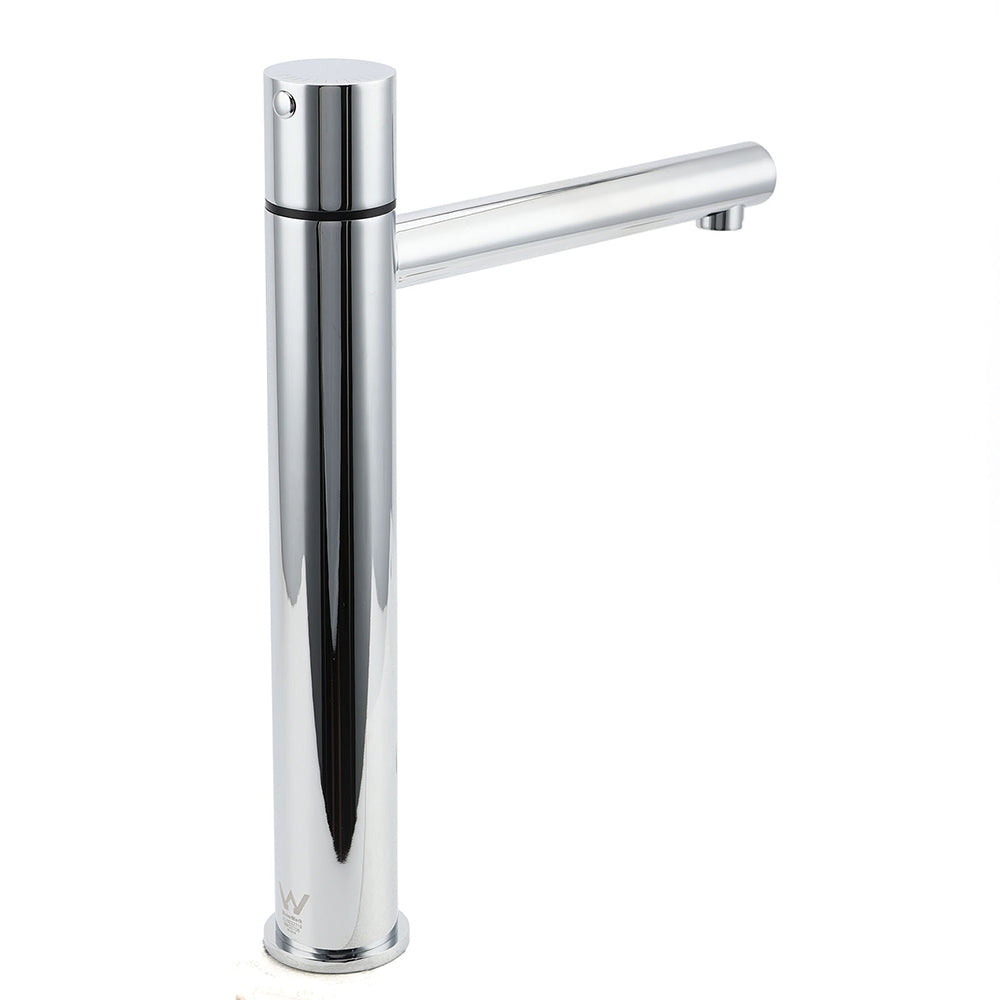 Shower Heads & Screens: WELS 6L/min Tall Basin Mixer Vanity Sink Bubble Faucet Tap Laundry Chrome Round