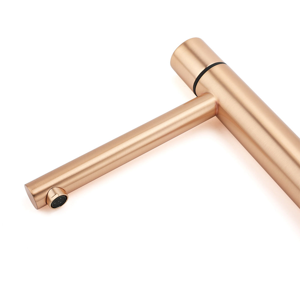 Shower Heads & Screens: WELS 6L/min Rose Gold Bathroom Basin Mixer Vanity Sink Bubble Faucet Tap Laundry