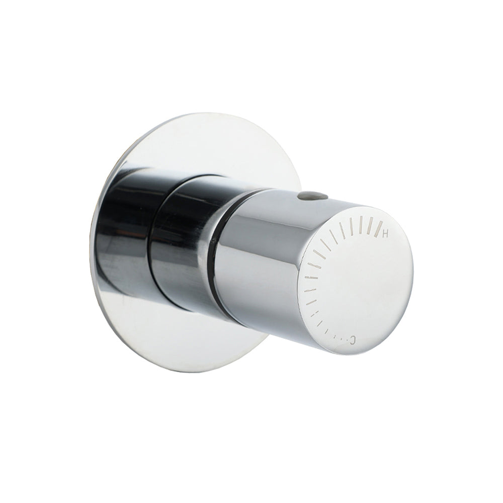 Shower Heads & Screens: Chrome Bath Control Shower Mixer Brass Round Wall Mounted Hot Cold Water Valve