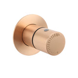 Shower Heads & Screens: Watermark Round Shower Mixer Brass Hot Cold Water Tap Valve Brushed Rose Gold