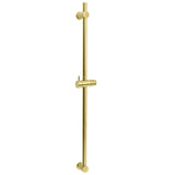 Shower Heads & Screens: Brushed Gold Brass 850mm Long Sliding Rail Bar Swivel Handheld Shower Holder Kit
