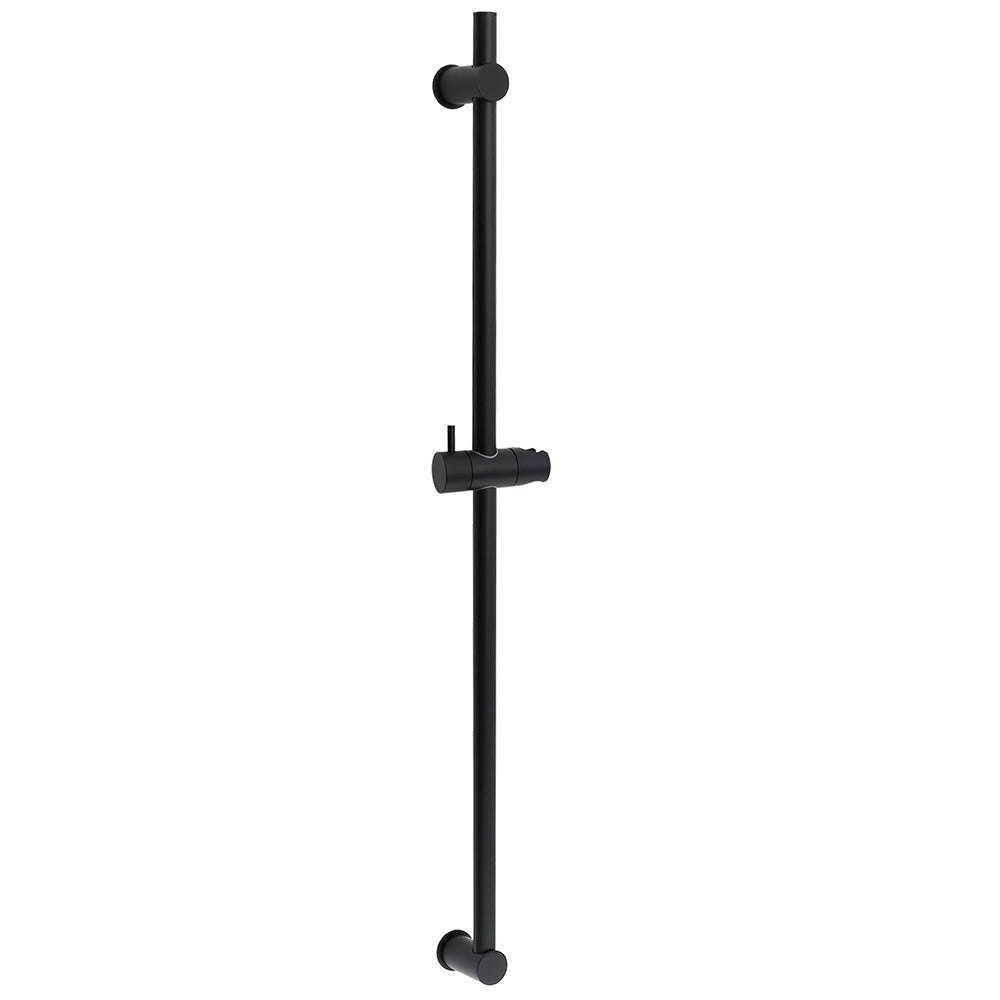 Shower Heads & Screens: Matt Black Solid Brass 850mm Long Sliding Rail Bar Swivel Handheld Shower Holder
