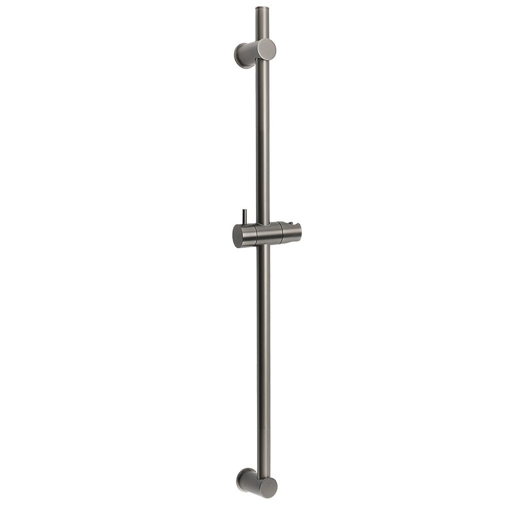 Shower Heads & Screens: Gun Metal Grey Brass 850mm Long Sliding Rail Bar Swivel Handheld Shower Holder Bracket