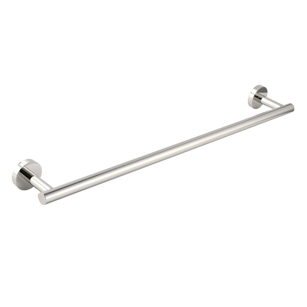 Shower Accessories: Polished Chrome 600mm Single Towel Rack Rail Holder Stainless Steel Hanger Bar