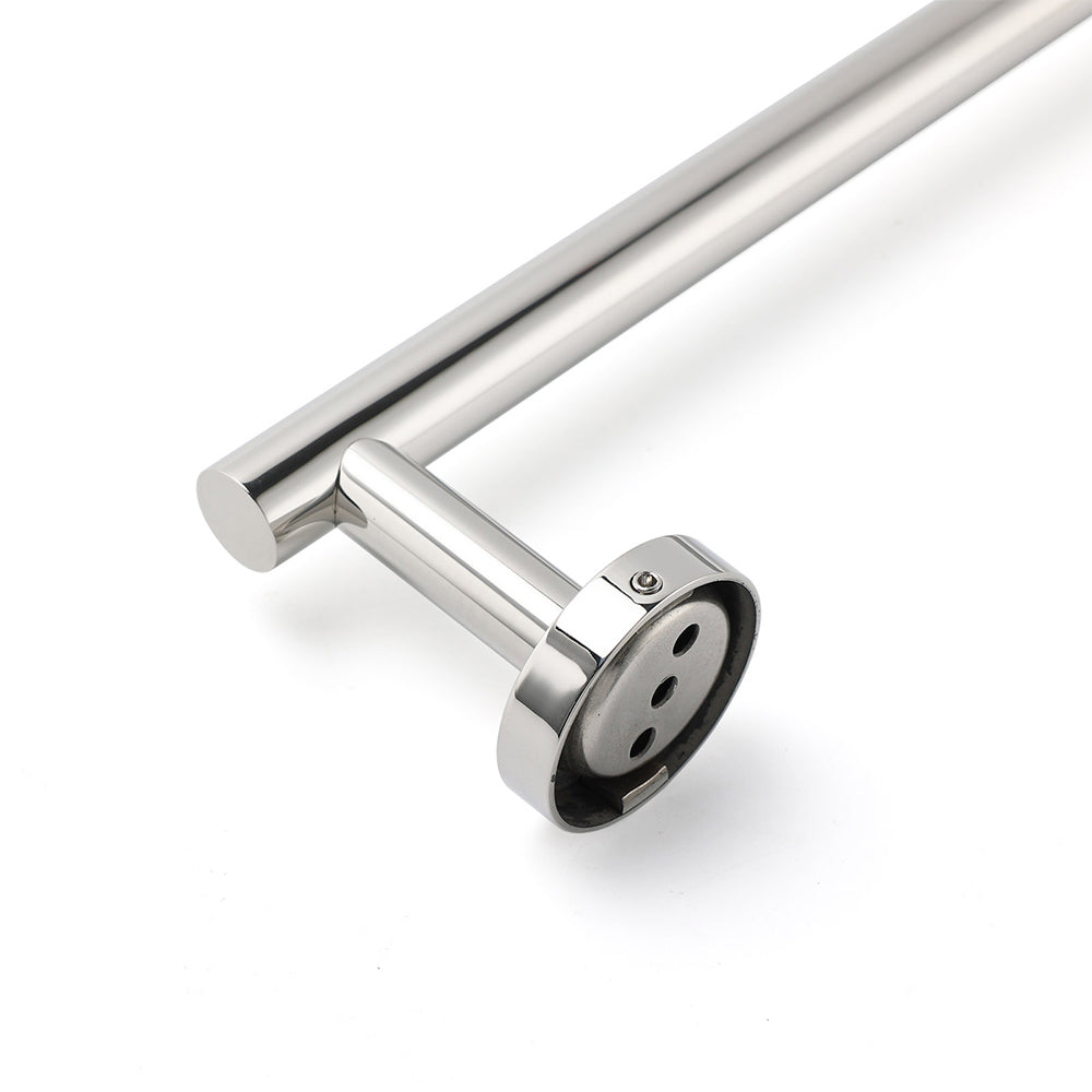 Shower Accessories: Polished Chrome 600mm Single Towel Rack Rail Holder Stainless Steel Hanger Bar