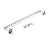 Shower Accessories: Polished Chrome 600mm Single Towel Rack Rail Holder Stainless Steel Hanger Bar