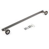 Shower Accessories: Gun Metal Stainless Steel 600mm Single Towel Rack Rail Holder Round Hanger Bar
