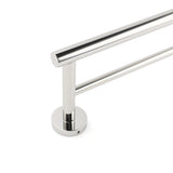 Shower Accessories: Polished Chrome 600mm Double Towel Rack Holder Stainless Steel Hanger Rail Kit