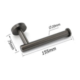 Shower Accessories: Gun Metal Round 304 Stainless Steel Toilet Paper Roll Tissue Holder Wall Mounted