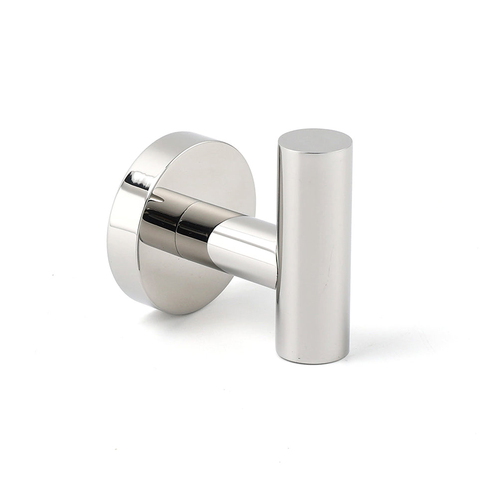 Shower Accessories: Chrome Round Robe Hook Hanger Organizer Bathroom Stainless Steel Accessory Kit