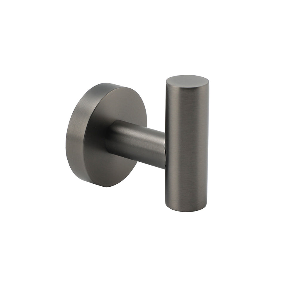 Gun Metal Tidy Robe Hook Hanger Organizer Bathroom Stainless