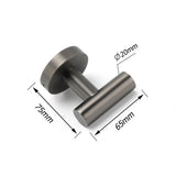 Shower Accessories: Gun Metal Tidy Robe Hook Hanger Organizer Bathroom Stainless Steel Wall Mounted