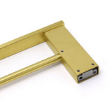 Shower Accessories: Square SUS Double Towel Rail Rack 600mm Brushed Gold Hanger Holder Bar Bathroom
