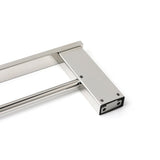 Shower Accessories: Bathroom Polish Chrome Square Towel Rail Rack 600mm Double Hanger Holder Bar