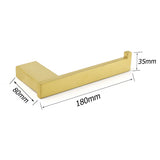 Shower Accessories: Bahtroom Brushed Gold Toilet Paper Roll Tissue Roll Holder Rack Wall Mounted Kit