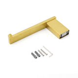 Shower Accessories: Bahtroom Brushed Gold Toilet Paper Roll Tissue Roll Holder Rack Wall Mounted Kit