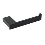 Shower Accessories: Matt Black Square Cubic Toilet Paper Roll Tissue Roll Holder Rack Wall Hook Kit