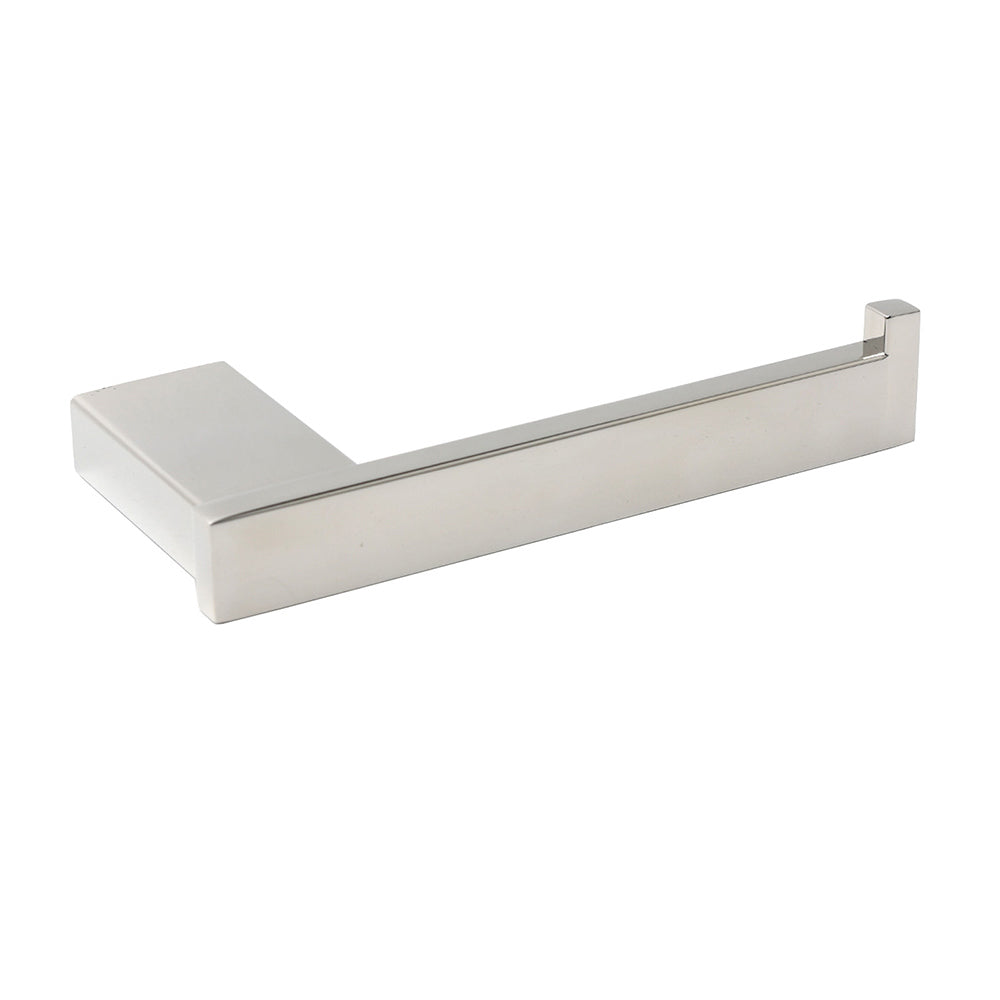 Shower Accessories: Polished Chrome Square Toilet Paper Roll Tissue Roll Holder Wall Mounted Hook