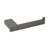 Shower Accessories: Gun Metal Square Toilet Paper Roll Tissue Roll Holder Hook Rack Wall Mounted Set