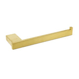 Shower Accessories: Brushed Gold Cubic Square Towel Holder Rack Clothes Hook Kit Bathroom Accessory