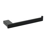 Shower Accessories: Bathroom Matt Black Stainless Steel Square Towel Rack Clothes Wall Mount Holder