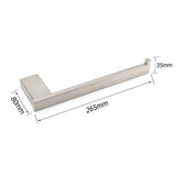 Shower Accessories: Brushed Nickel Bathroom Cubic Square Towel Rack Clothes Wall Mounted Holder Kit