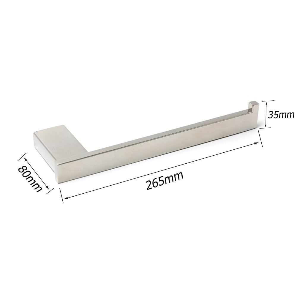 Shower Accessories: Mirror Chrome Stainless Steel Square Towel Rack Clothes Wall Mounted Holder Kit