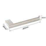 Shower Accessories: Mirror Chrome Stainless Steel Square Towel Rack Clothes Wall Mounted Holder Kit