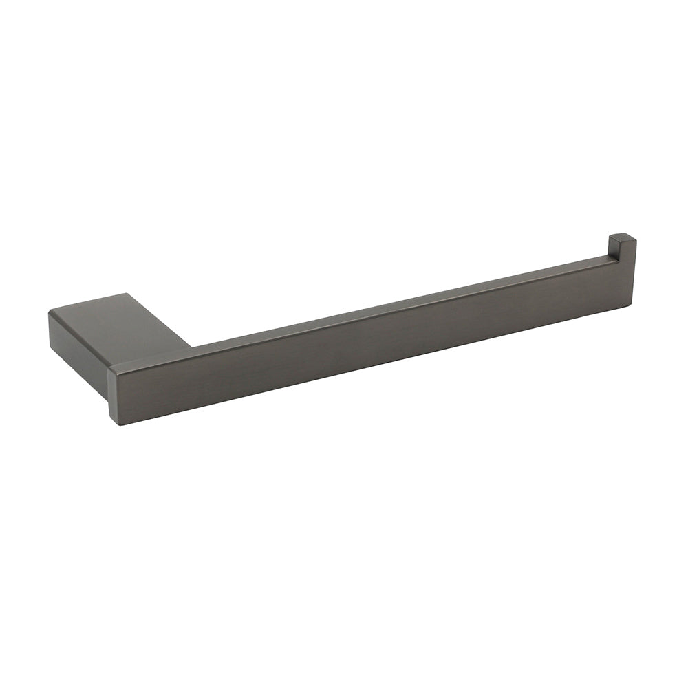 Shower Accessories: Gun Metal 304 Stainless Steel Square Towel Holder Rack Clothes Hook Kit Bathroom