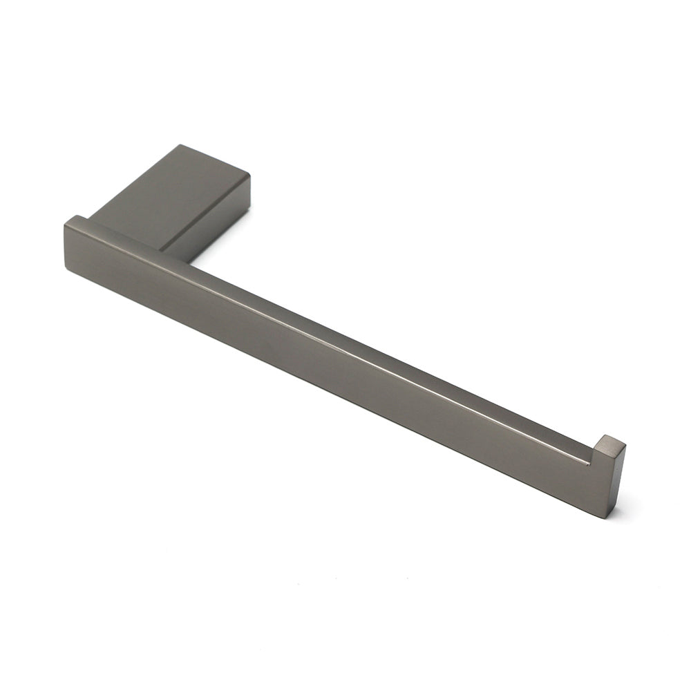 Shower Accessories: Gun Metal 304 Stainless Steel Square Towel Holder Rack Clothes Hook Kit Bathroom