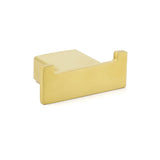Shower Accessories: Brushed Gold Square Robe Hook Clothes Towel Towel Hanger Holder Wall Mounted Kit