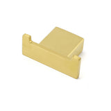Shower Accessories: Brushed Gold Square Robe Hook Clothes Towel Towel Hanger Holder Wall Mounted Kit