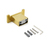 Shower Accessories: Brushed Gold Square Robe Hook Clothes Towel Towel Hanger Holder Wall Mounted Kit