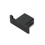 Shower Accessories: Matt Black Square Robe Hook Clothes Towel Holder Bathroom Wall Hanger Accessory