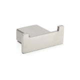 Shower Accessories: Brushed Nickel SUS Square Robe Hook Clothes Towel Holder Hanger Wall Mounted Kit