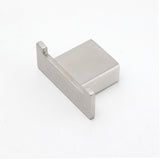 Shower Accessories: Brushed Nickel SUS Square Robe Hook Clothes Towel Holder Hanger Wall Mounted Kit
