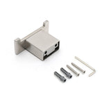 Shower Accessories: Brushed Nickel SUS Square Robe Hook Clothes Towel Holder Hanger Wall Mounted Kit