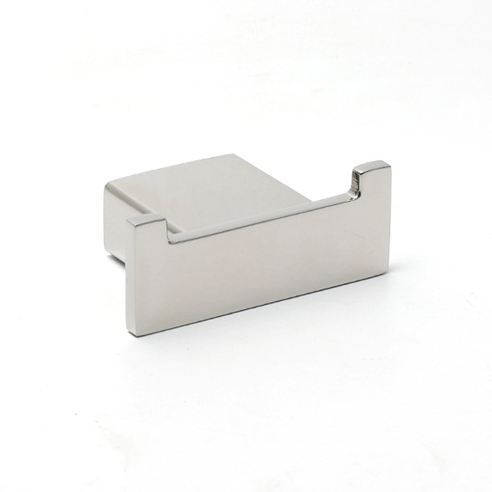 Shower Accessories: Chrome Square Robe Hook Clothes Towel Holder Bathroom Wall Mounted Hanger Kit