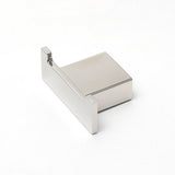 Shower Accessories: Chrome Square Robe Hook Clothes Towel Holder Bathroom Wall Mounted Hanger Kit