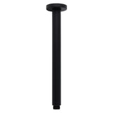 Shower Heads & Screens: Matt Black Round 16" Extra Large Rain Shower Head 300mm Ceiling Dropper Arm Set