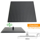 Shower Heads & Screens: Matt Black Twin Set 16" Extra Large Shower Head 3 Modes Handheld Gooseneck Arm Wall Mixer
