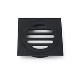 Shower Heads & Screens: Matt Black Stainless Steel 85x85mm Small Square Shower Grate Floor Drain 72mm Outlet