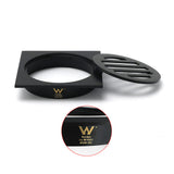 Shower Heads & Screens: Matt Black Stainless Steel 85x85mm Small Square Shower Grate Floor Drain 72mm Outlet