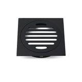 Shower Heads & Screens: Black Bathroom 110mm Small Square Shower Grate Floor Drain 95mm Outlet Watermark