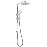 Shower Heads & Screens: Chrome 9" Plastic Rain Shower Head 3 Modes Handheld Rose Slide Rail Diverter Switch Set