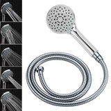WELS Chrome Dual 10" Slim Rain Shower 5 Modes Handset Turning Mixer Valve Sliding Rail