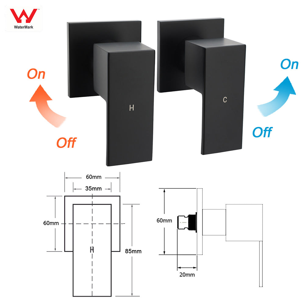 Shower Heads & Screens: Dual Shower Set Matt Black 12" Rainfall Head 3 Modes Handheld Silding Rail Combo Double Taps