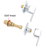 Shower Heads & Screens: Watermark Chrome Square 1/4 Turn Wall Twin Taps Brass For Shower Head Vanity Basin Spout
