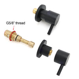 Shower Heads & Screens: Watermark Black 1/4 Turn Twin Shower Taps Hot Cold Round Set Bath Vanity Mixer